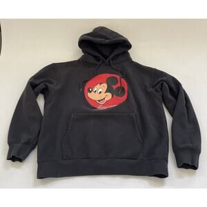 Vintage‎ Disney Sweatshirt Mickey Mouse Hoodie Unisex Large Graphic Print